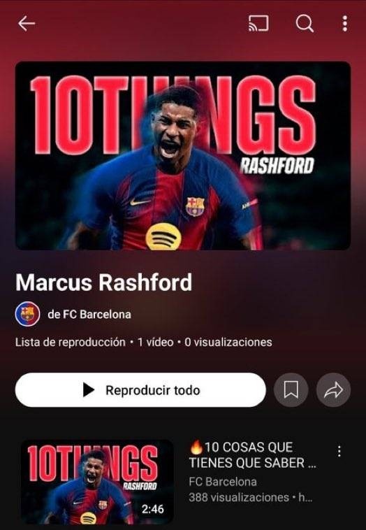 巴萨官方频说念的拉什福德关系视频败露，这笔签约当今尚未官宣