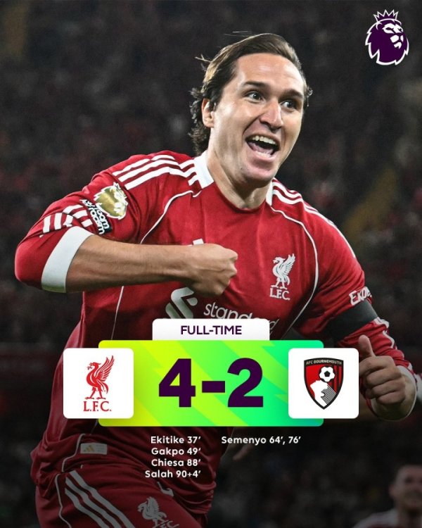 英超回归了😁利物浦首轮就演“救心丸”脚本，连丢两球差点翻车