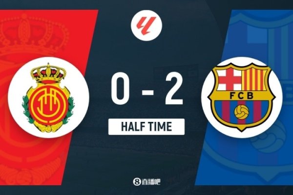 半场-巴萨暂2-0九东说念主马洛卡 费兰争议破门拉菲尼亚头槌立功