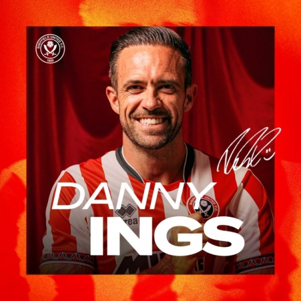 官方：英冠谢菲联免签33岁前卫英斯，签一年左券含续约选项