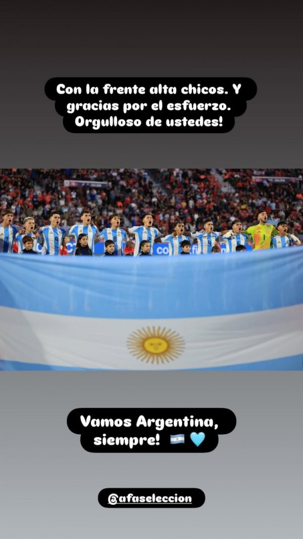 阿圭罗社媒饱读吹阿根廷U20：小伙子们昂首挺胸，为你们感到骄矜