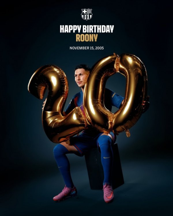 巴萨官方祝巴德吉20岁寿辰惬心，球员加盟以来仅出场195分钟